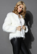 My Chic Faux Fur Coat in White