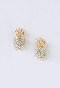Crystal Pineapple Stud Earrings
