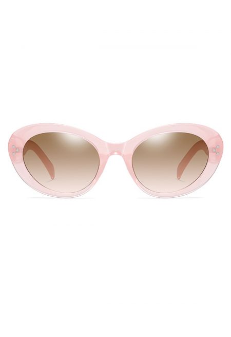 Retro Full Rim Cat-Eye Sunglasses in Pink