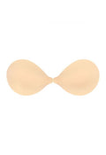 Front Clip Push-Up Silicone Adhesive Bra in Cream