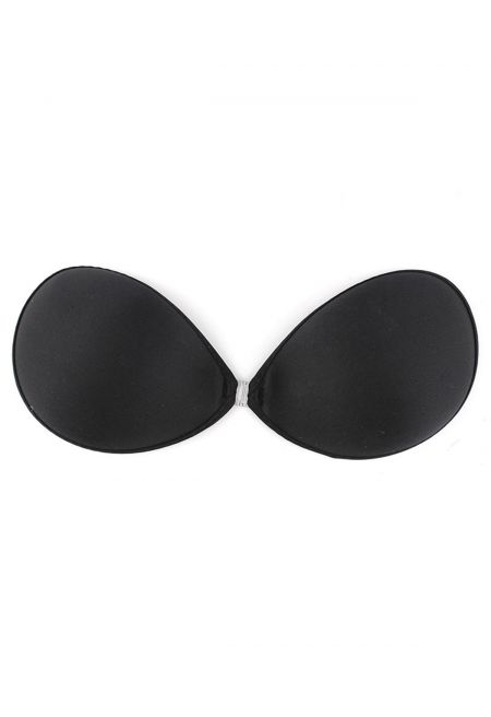 Reusable Strapless Adhesive Bra in Black
