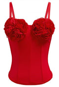 3D Blooming Floral Bustier Corset Top