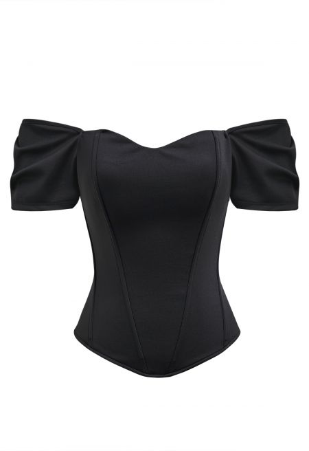 Sweetheart Neck Off-Shoulder Corset Top