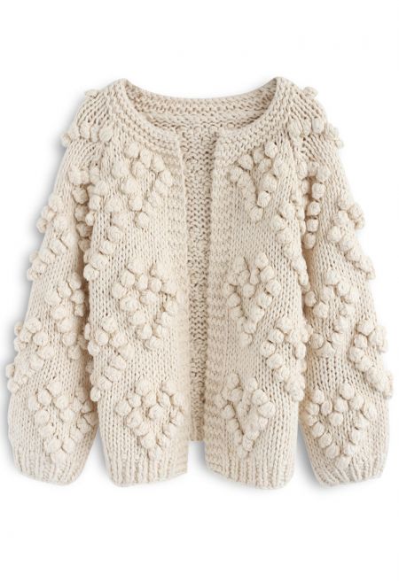 Knit Your Love Cardigan in Ivory